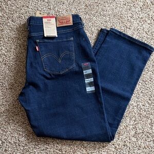 Levi's  women’s  Straight Jeans - Dark Blue Indigo size 12